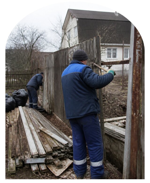 Демонтаж забора в Киржаче по цене от 4640 р. | Метпроект-Крж
